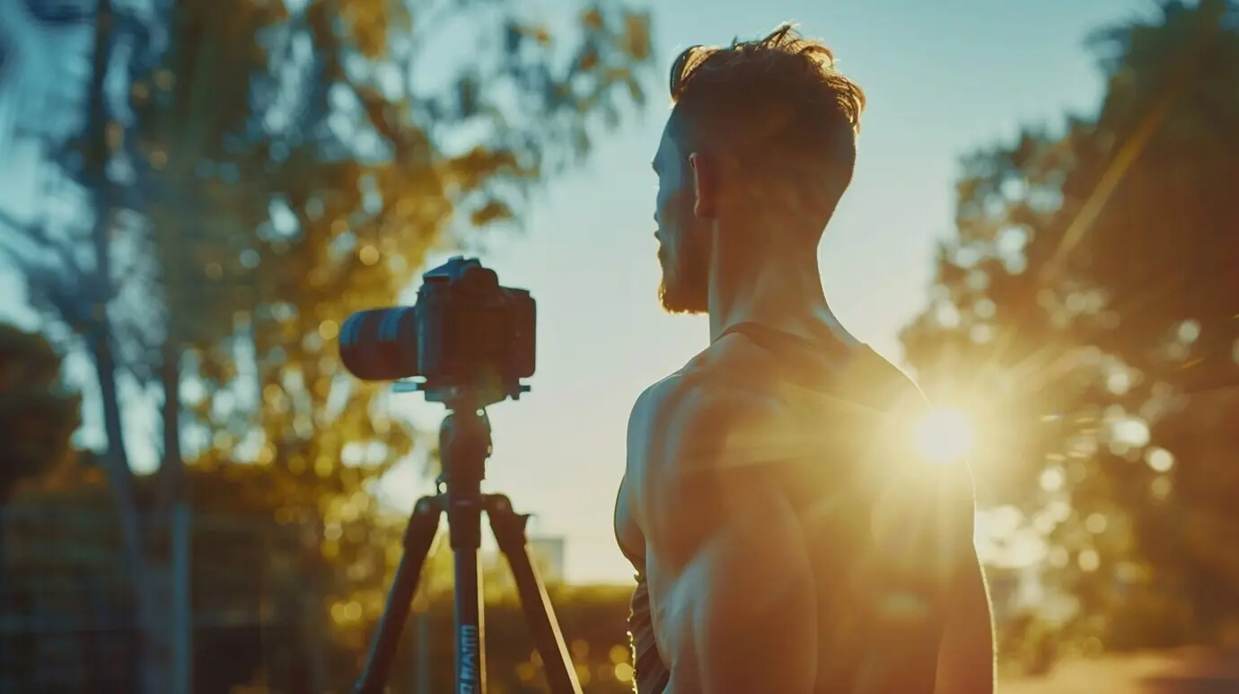 Porträt eines Fitness-Influencers